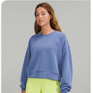Lululemon Softstreme perfectly oversized cropped crew